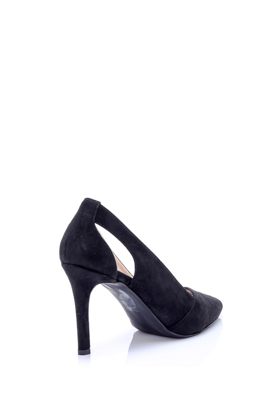 Women's Heel Detailed Suede Stiletto