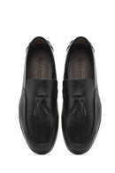 Erkek Siyah Püsküllü Deri Casual Loafer | Derimod