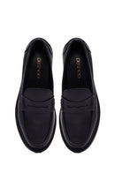 Kadın Siyah Deri Maskülen Loafer | Derimod