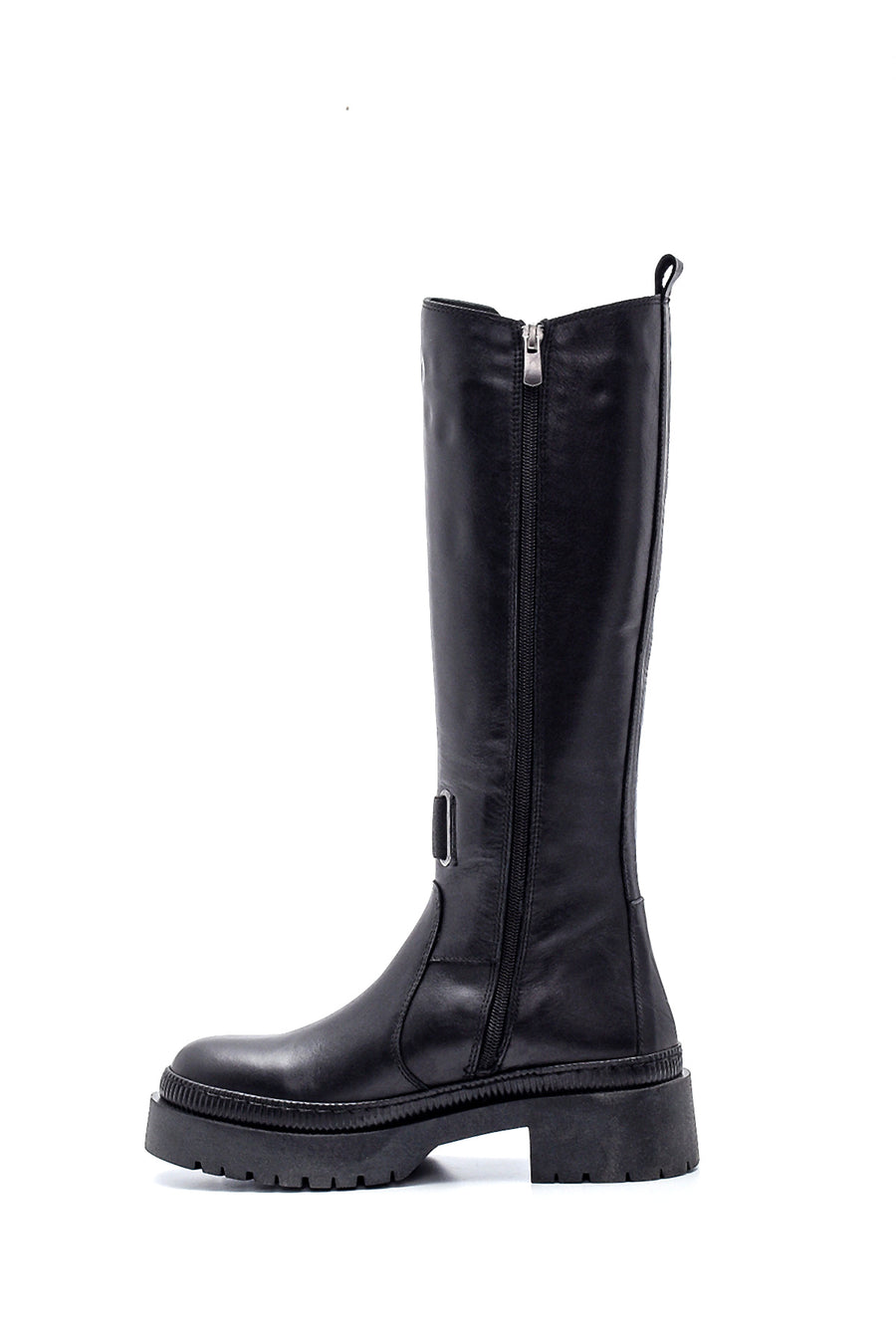 Women's Leather Zippered Boots