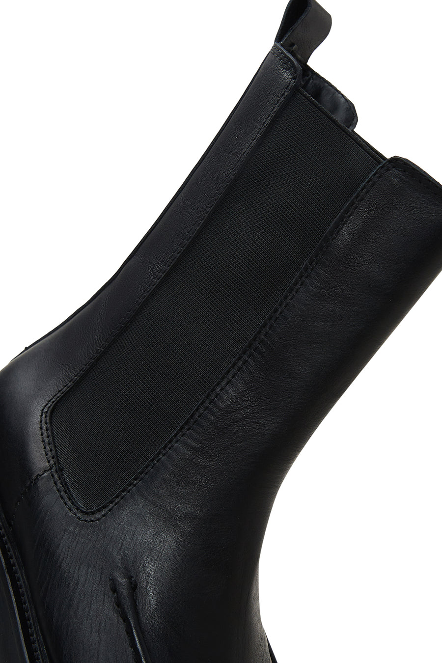 Women's Black Leather Chelsea Boots