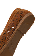 Women's Tan Tassel Suede Leather Loafer | Derimod