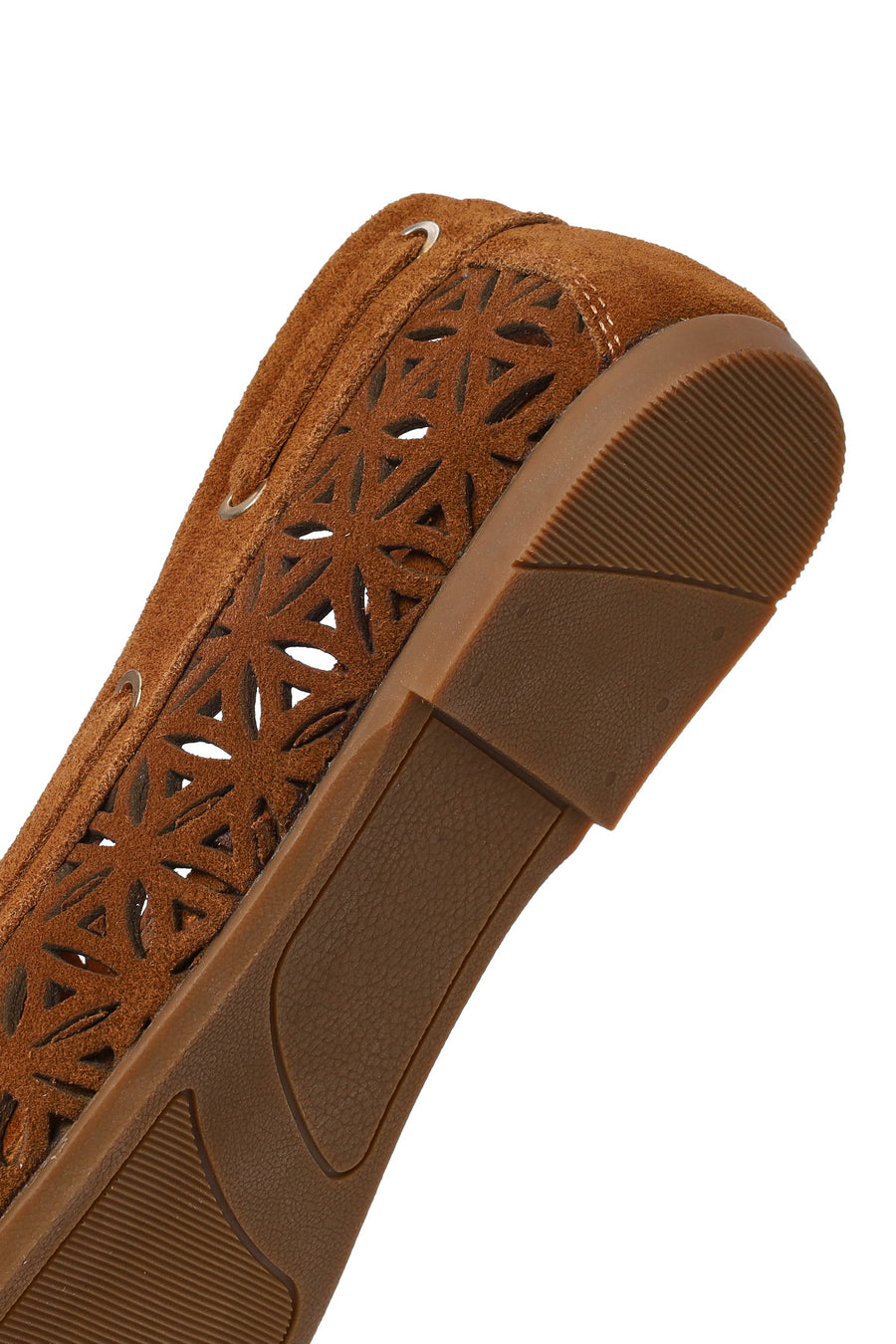 Women's Tan Tassel Suede Leather Loafer