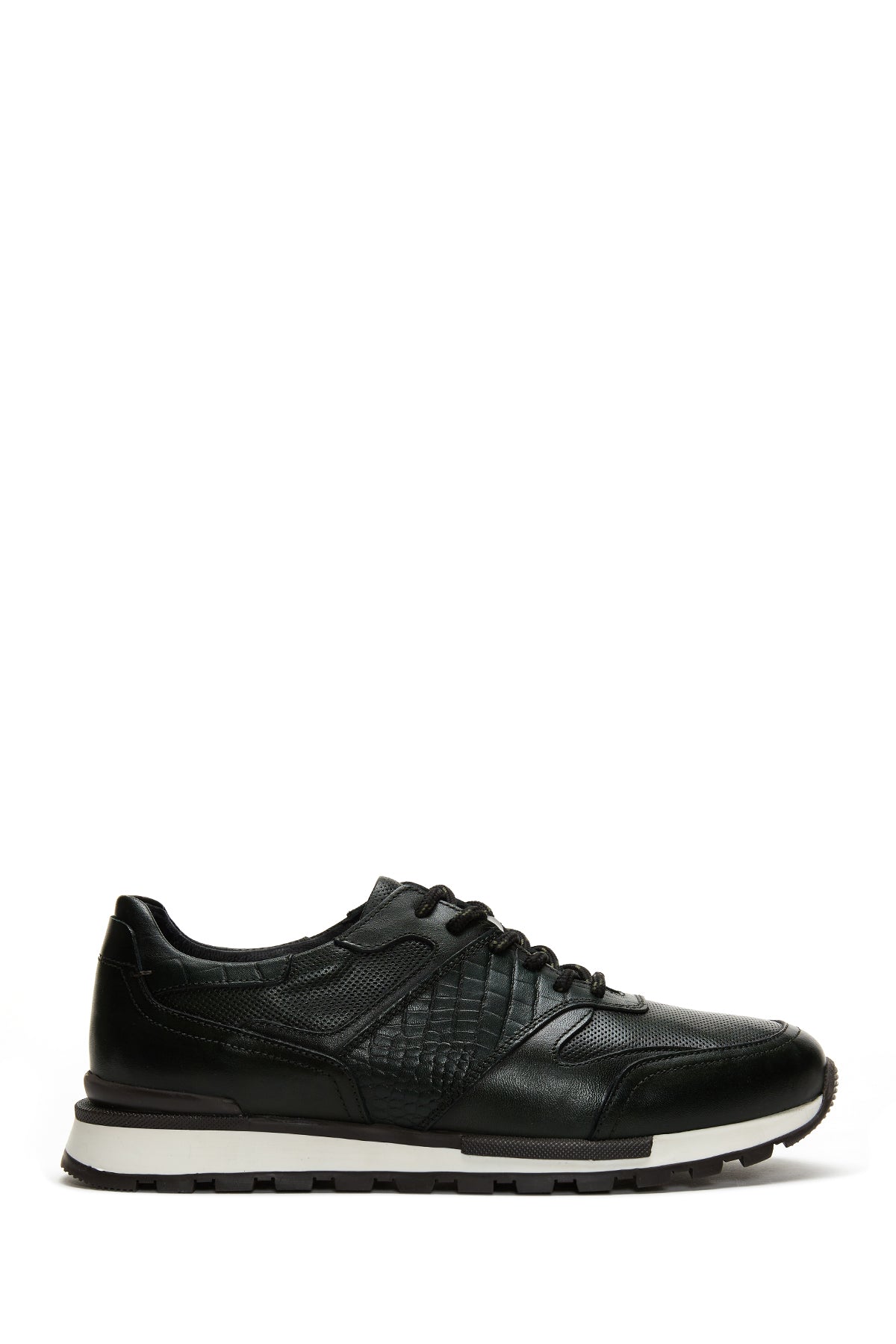 Men's Green Leather Printed Sneaker 22SFD610314 | Derimod