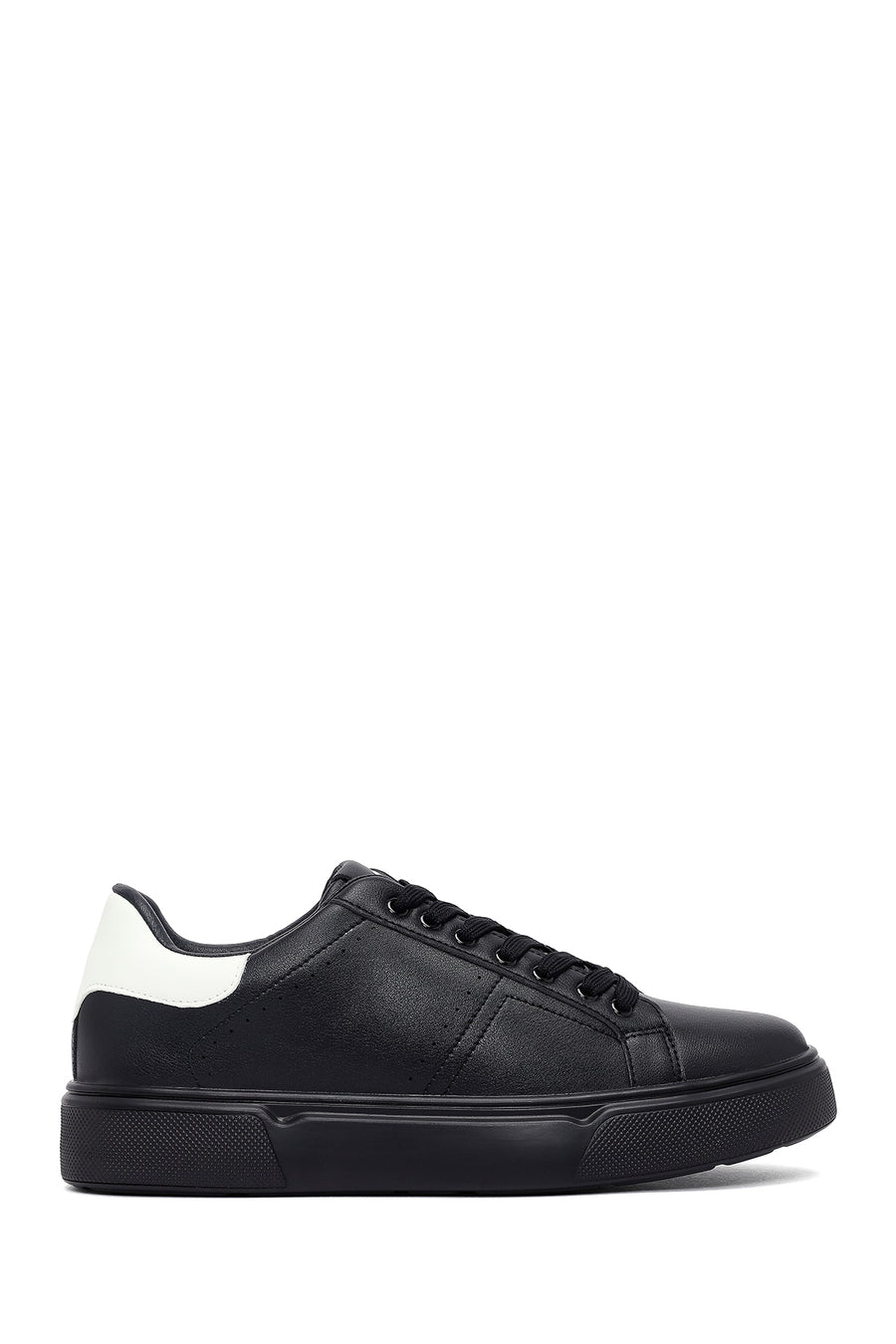 Men's Black Lace-Up Thick-Soled Sneaker 25WFD6945PV | Derimod