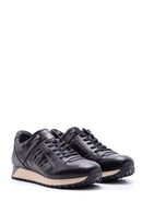 Men's Crocodile Detailed Leather Sneaker | Derimod