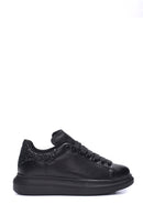 Women's Black Thick Soled Sneaker | Derimod