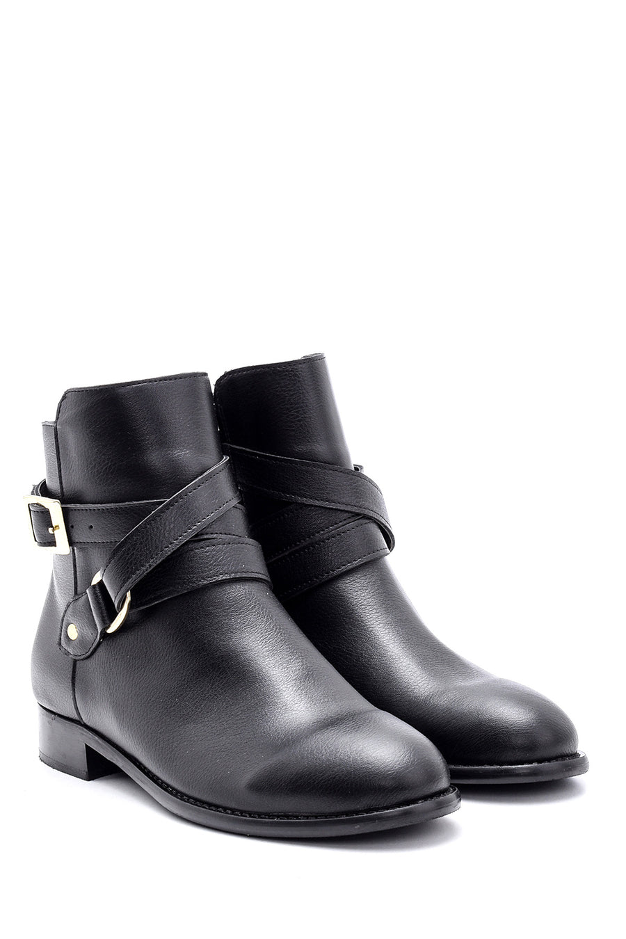 Women's Buckle Detailed Boots