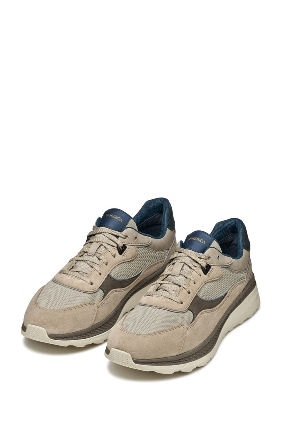 Geox Men's Beige U Spherica Active X1 A - Mes Water Laced Sneaker