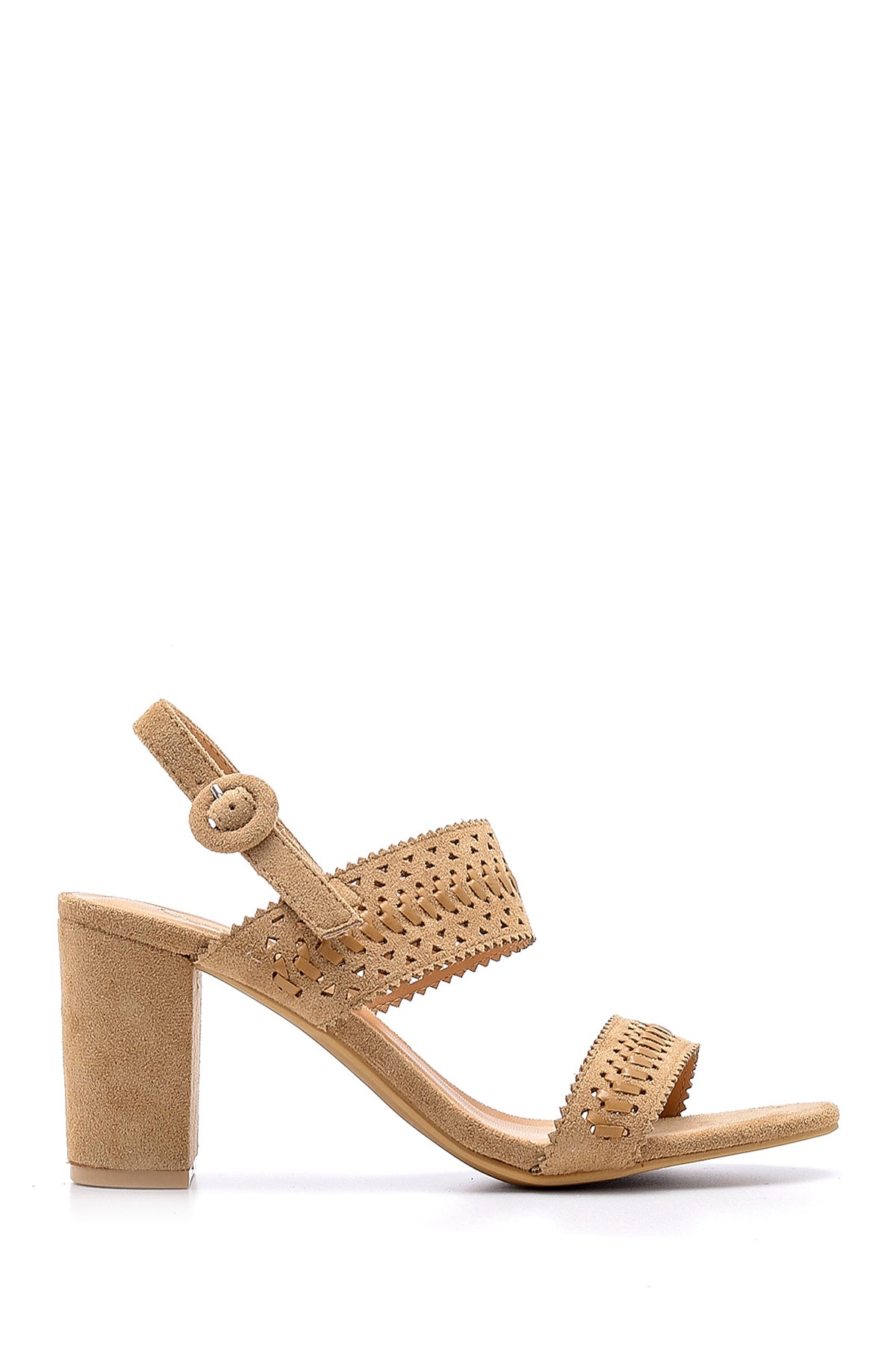 Women's Suede Heeled Sandals 20SFE232010 | Derimod