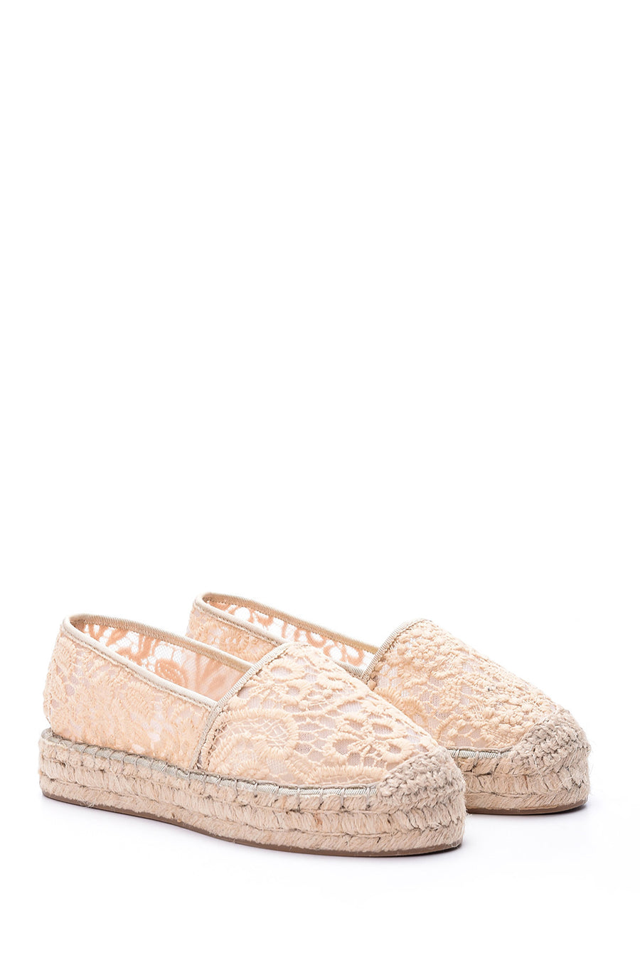 Women's Lace Detailed Espadrille Shoes