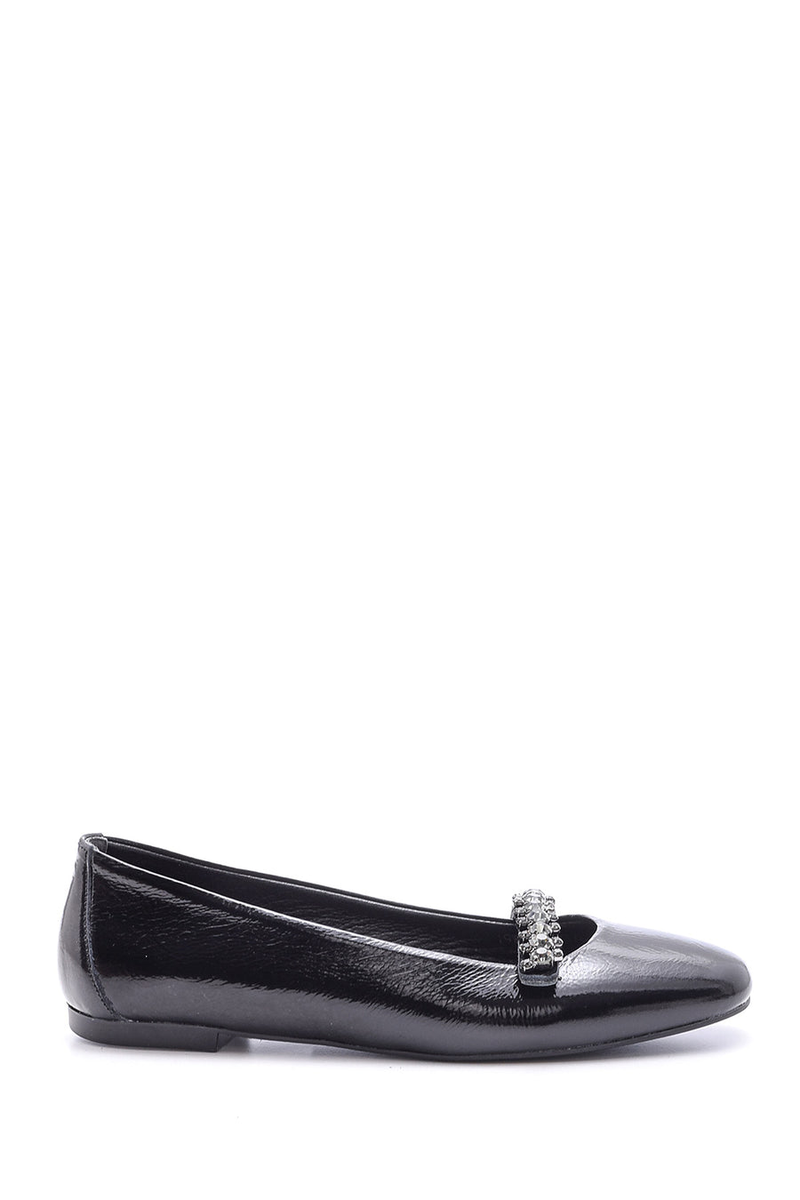 Women's Patent Leather Stone Ballet Ballet 19WFD110316 | Derimod