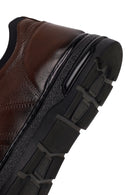 Male Brown Lace-Up Leather Sneaker | Derimod