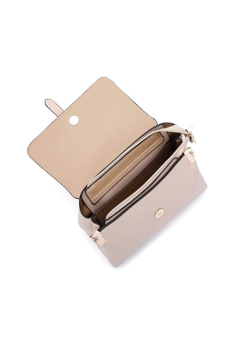 Women's Beige Long Strap Crossbody Bag