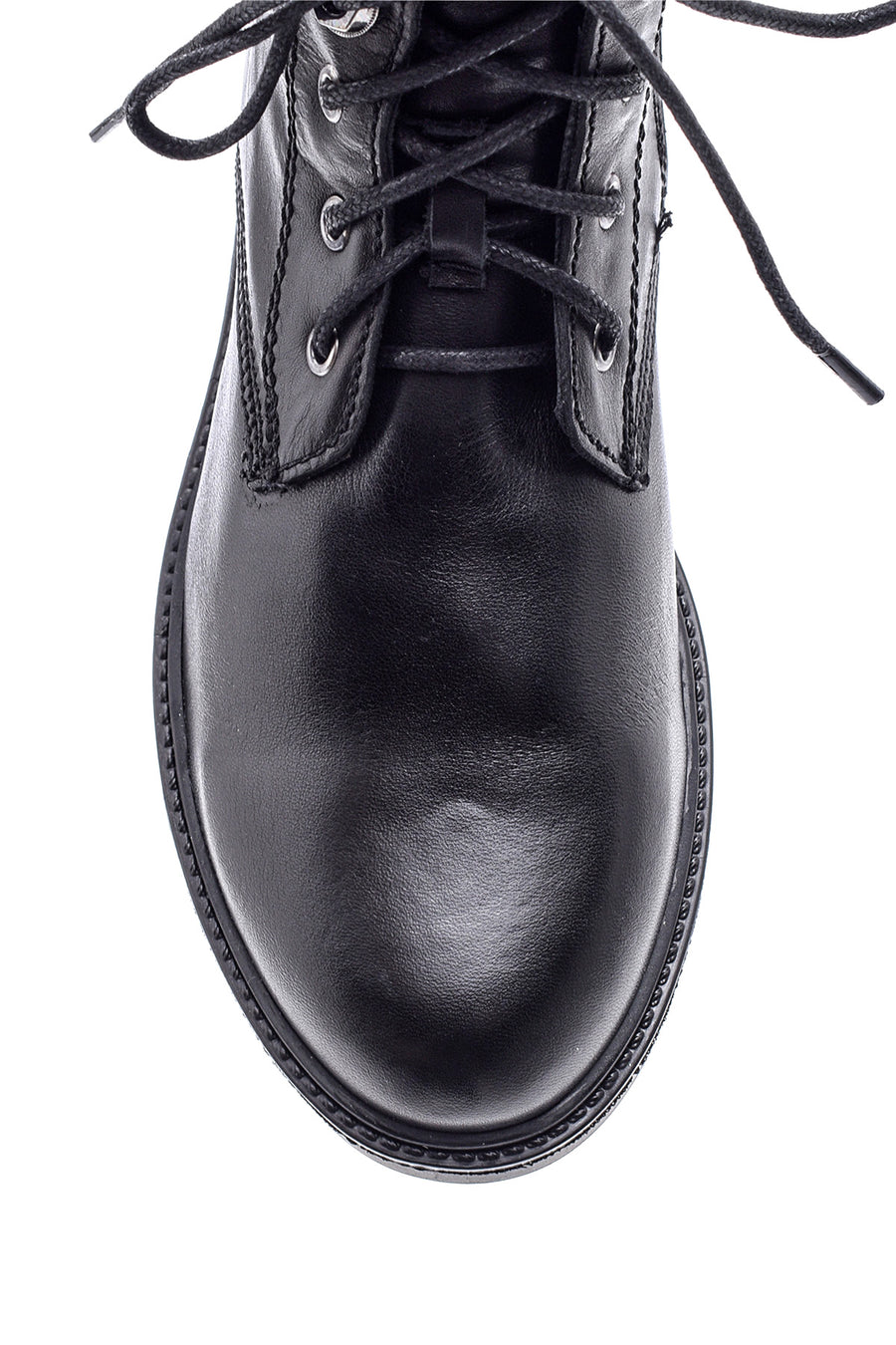 Women's Lace-Up Leather Boots
