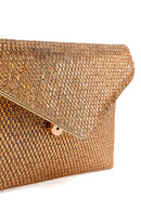 Woman Gold Chain Strap Embellished Evening Bag | Derimod