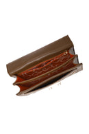 Woman Brown Long Strap Printed Shoulder Bag | Derimod