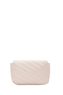 Women's Cream Long Strap Quilted Crossbody Bag | Derimod