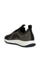 Geox Men's Green Leather Detailed U Terrestre Sneaker | Derimod