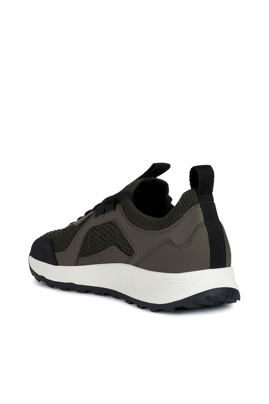 Geox Men's Green Leather Detailed U Terrestre Sneaker