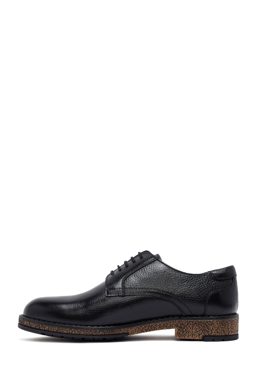 Men's Black Lace Up Leather Casual Shoes