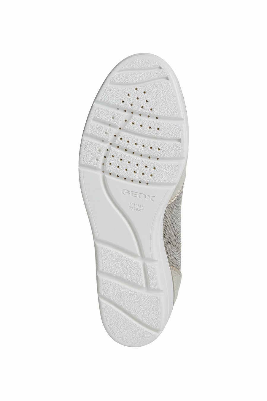 Geox Women's Beige Ilde Wedge Heel Sneaker