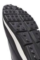 Men's Black Lace-up Thick-Sole Leather Casual Sneaker | Derimod