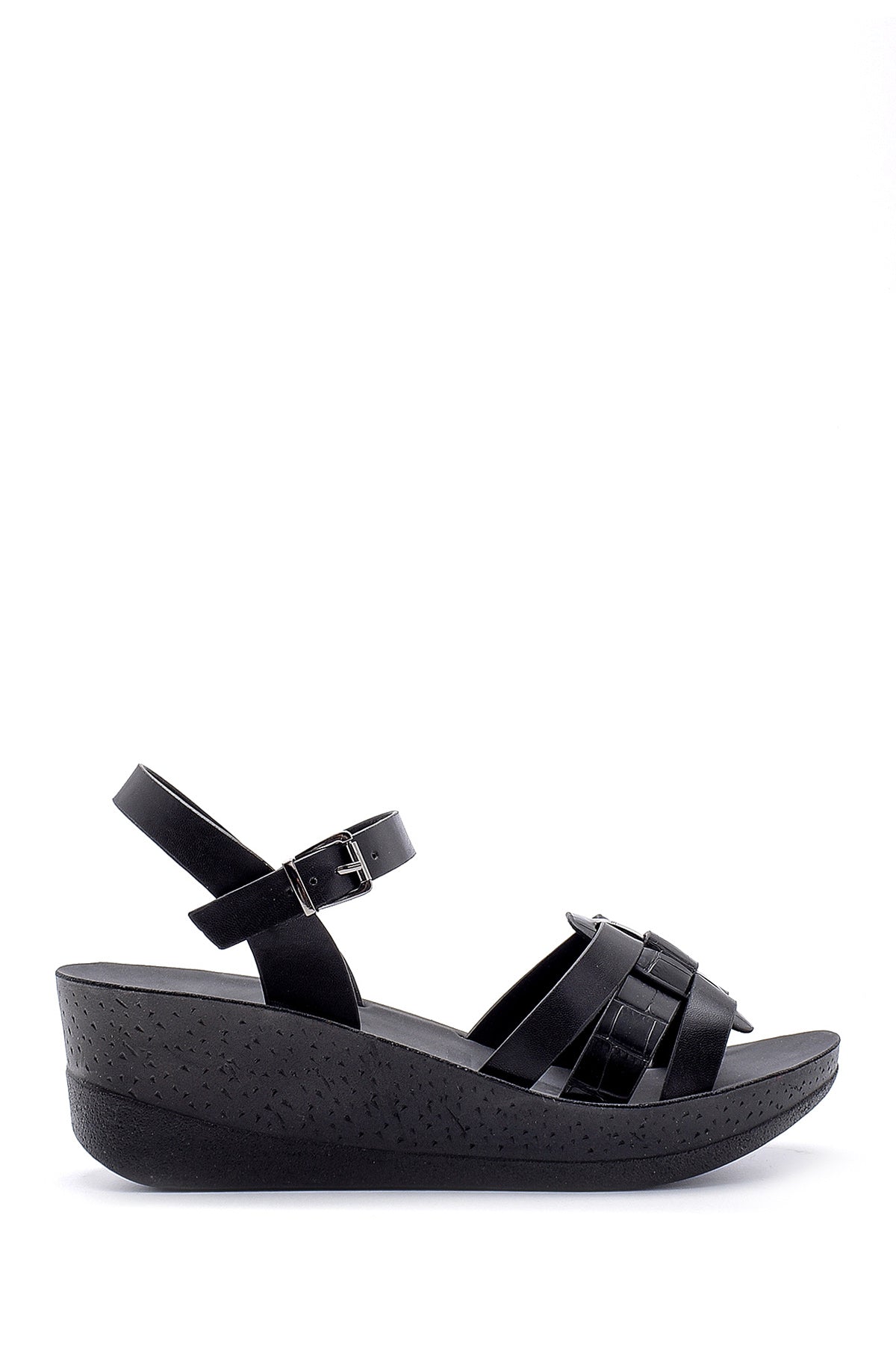 Kadın Kroko Desenli Sandalet 20SFE2793E3 | Derimod