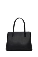Woman Black Classic Shoulder Bag with Long Strap | Derimod