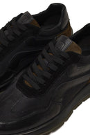 Erkek Yeşil Bağcıklı Deri Sneaker | Derimod