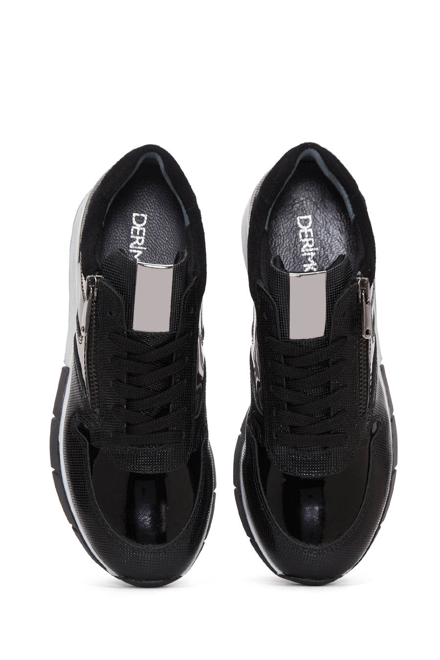 Women's Black Leather Sneaker