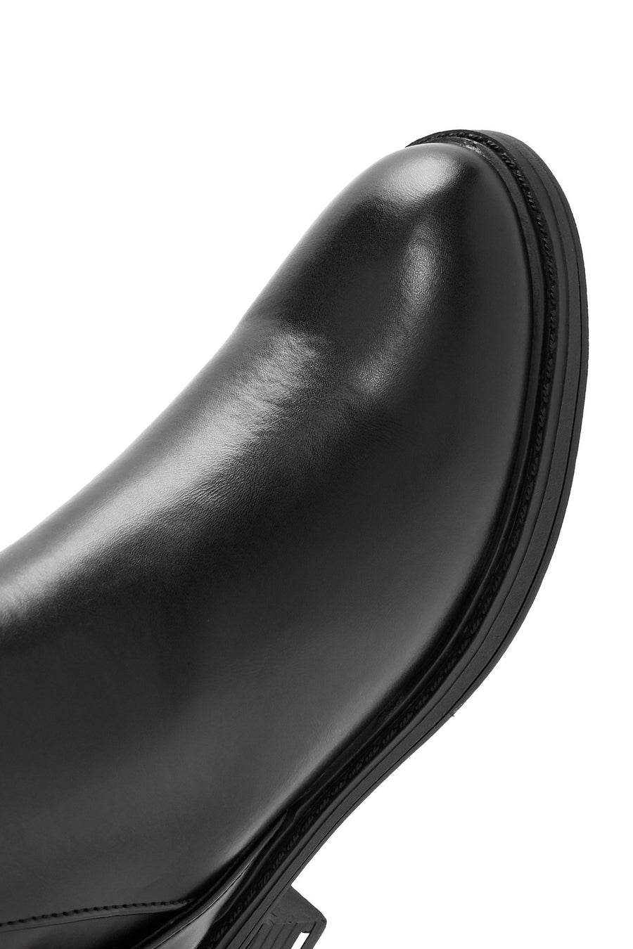 Women's Black Zippered Buckle Detailed Boots
