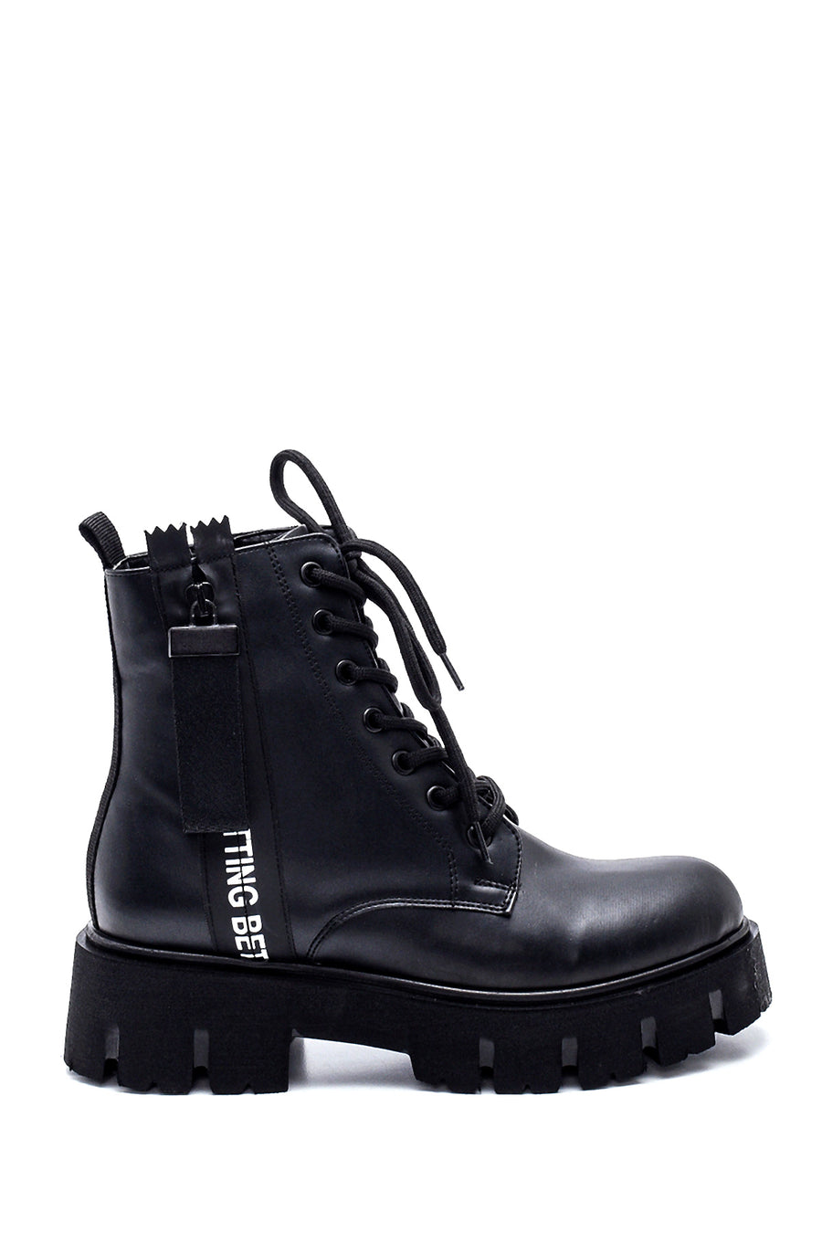Women's Thick Soled Zippered Boots 21WFE220118 | Derimod