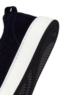 Erkek Lacivert Bağcıklı Süet Deri Sneaker | Derimod