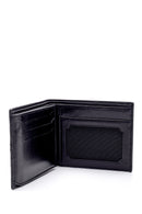 Men's Black Leather Wallet | Derimod
