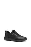 Geox Men Black U Nebula 2.0 Plus Lace-Up Leather Casual Shoes | Derimod