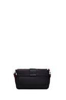 Women's Black Long Strap Mini Fabric Crossbody Bag | Derimod