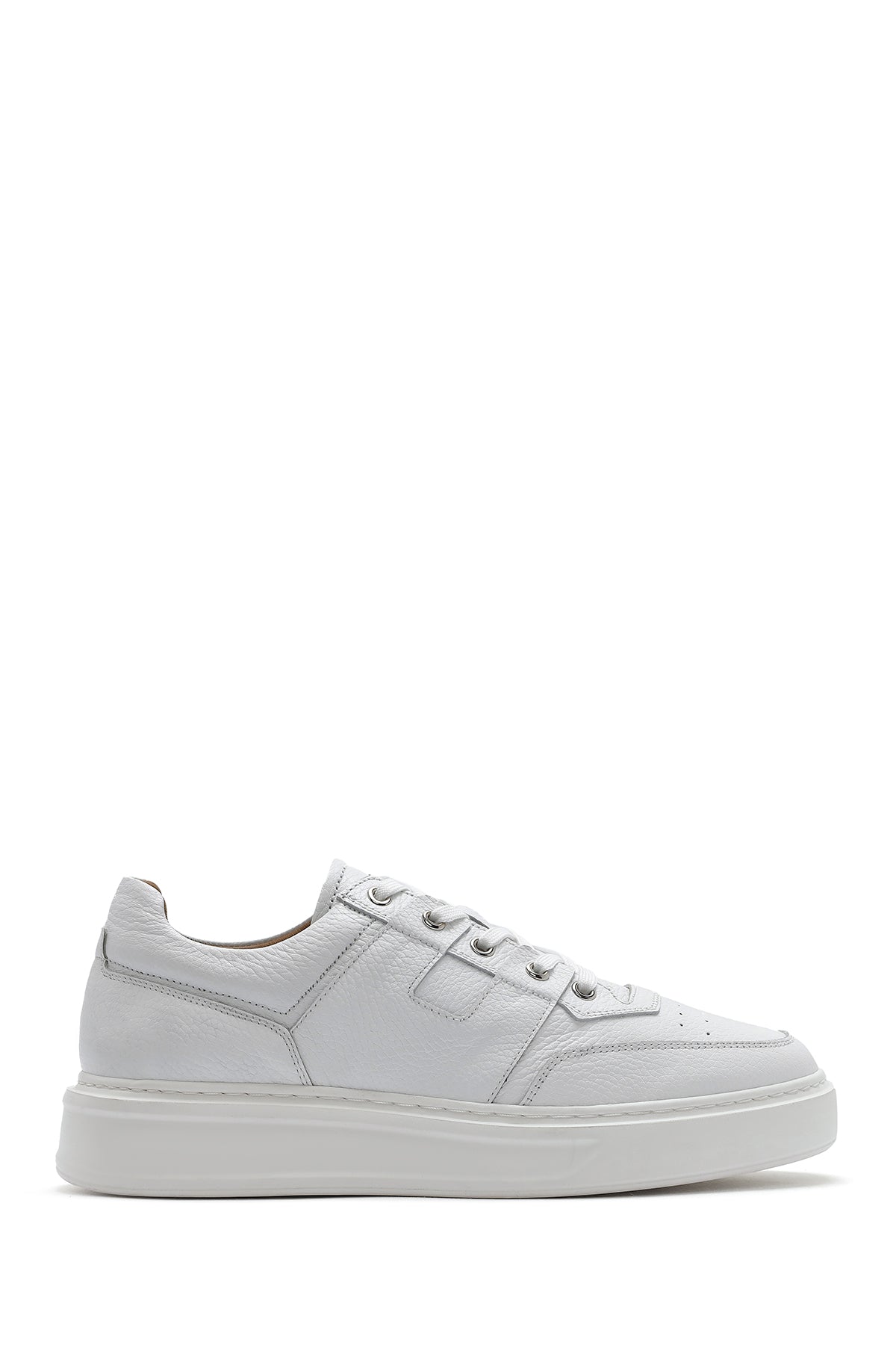 Erkek Beyaz Bağcıklı Deri Sneaker 25SFD6102FT | Derimod