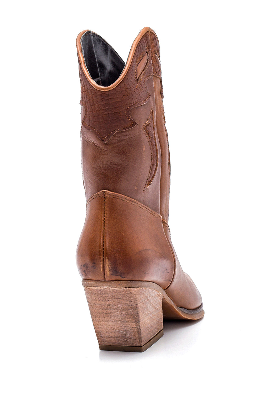 Women's Leather Heeled Cowboy Boots