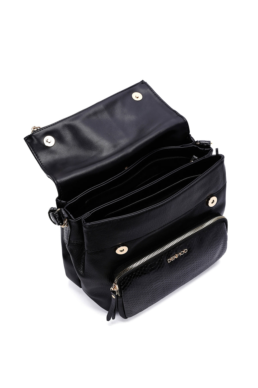 Women's Black Long Strap Crossbody Bag