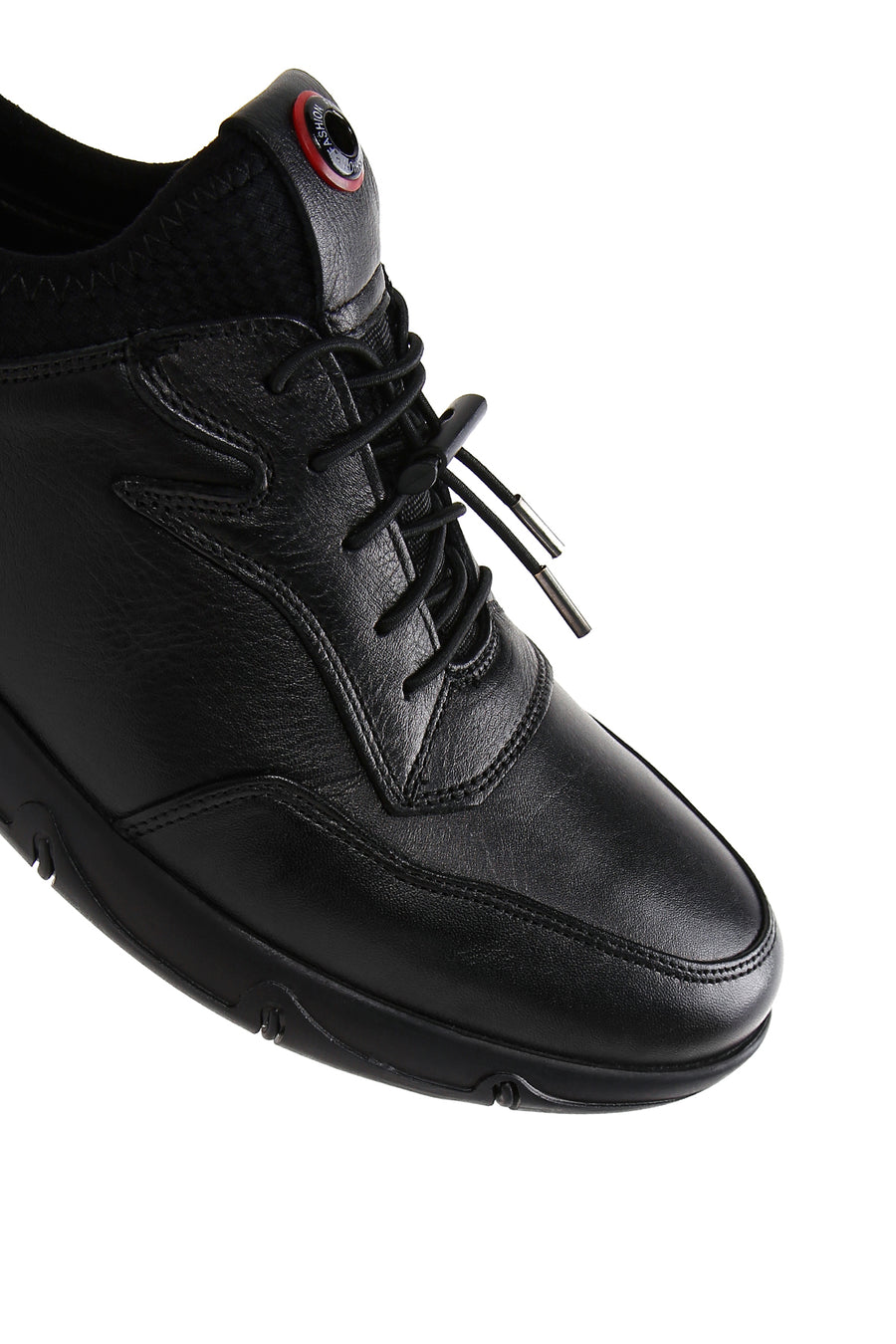 Men's Black Leather Casual Shoes