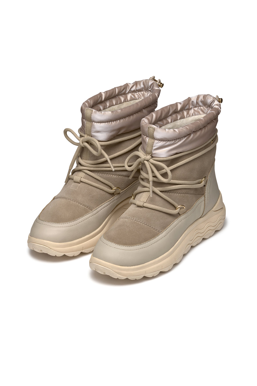 Geox Women's Mink Spherica 4x4 Abx Waterproof Leather Outdoor Boots