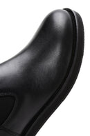 Male Black Leather Chelsea Boots | Derimod