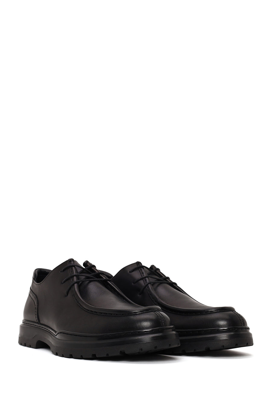 Derimod Fly Male Black Lace-Up Leather Casual Shoes