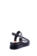 Women's Crocodile Patterned Sandals | Derimod