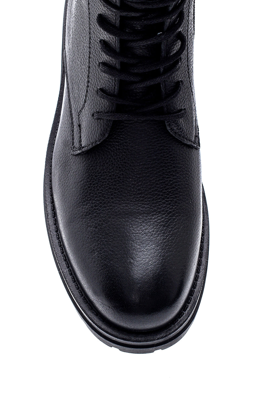 Men's Leather Zippered Boots