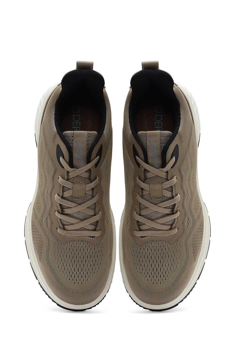 Erkek Bej Bağcıklı Kalın Tabanlı Sneaker