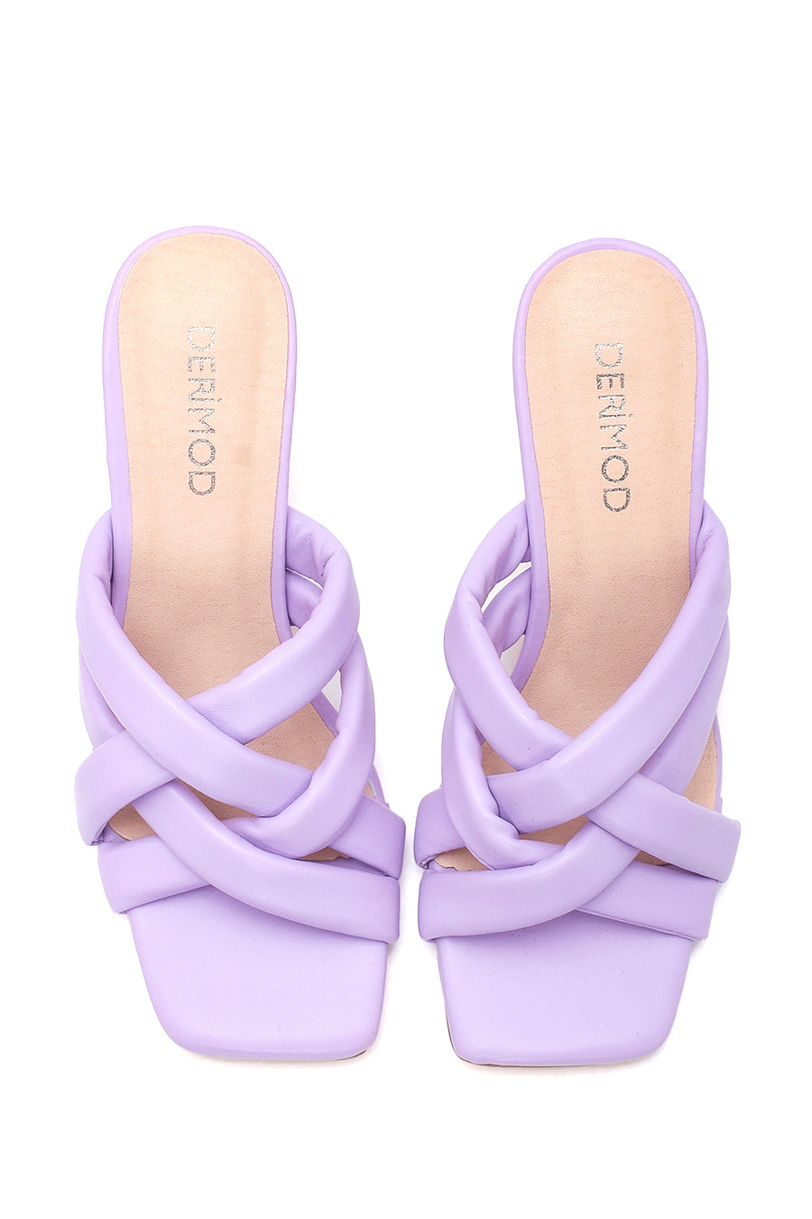 Women's Lilac Heeled Slippers