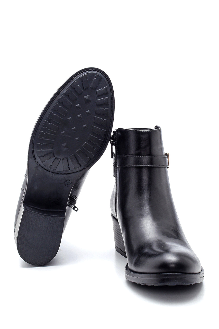 Women's Zippered Mid-Heel Boots