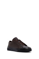 Men's Brown Lace-Up Leather Sneakers | Derimod